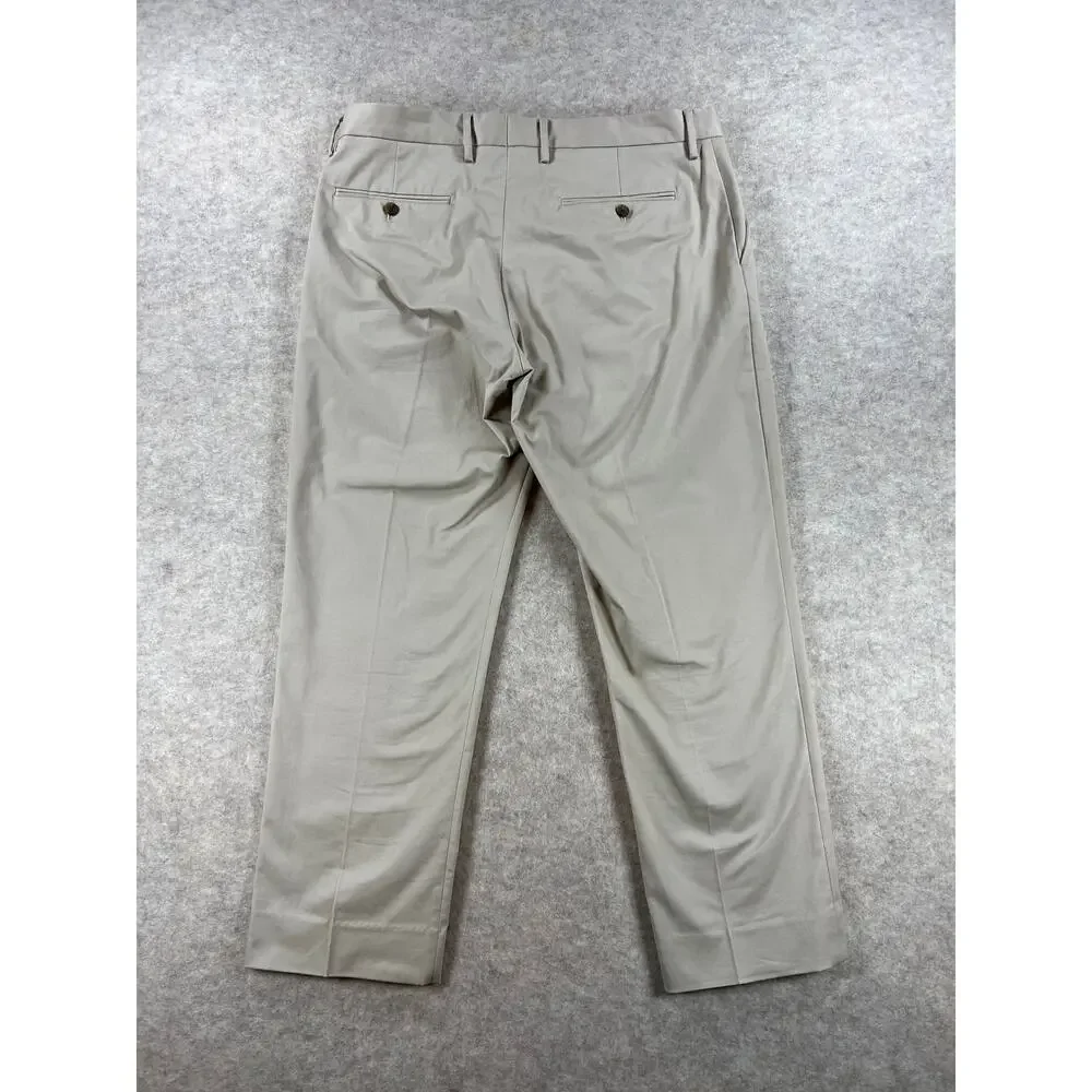 J. Crew Factory Men's Flex Bedford Khaki Chino Pants Stretch Size 34x30 (27.5)